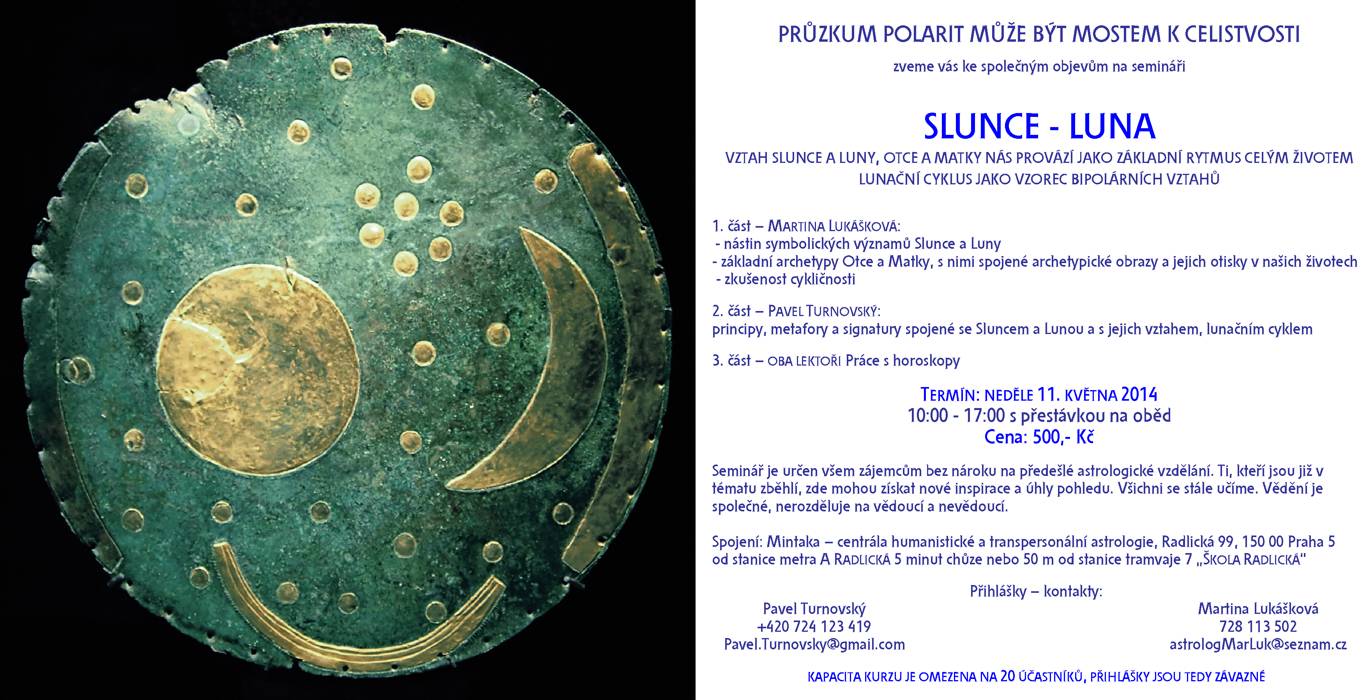 seminář Slunce a Luna symboly v astropsychologii